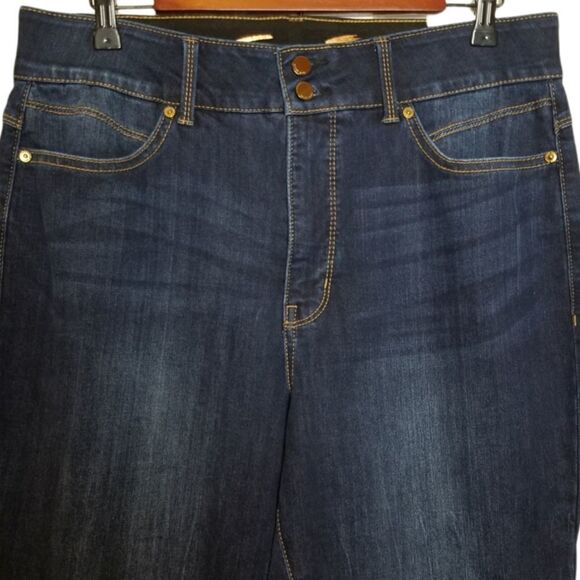 Seven7 All-In-One Solution High Rise Ankle Skinny Blue Jeans - Picture 3 of 9